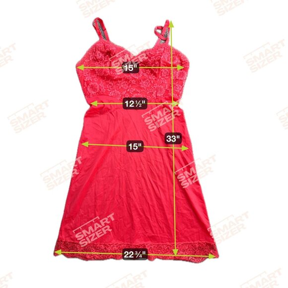 Vintage Vanity Fair Lace Slip Dress 32 Nylon Sweetheart Neck Empire Waist‎ USA - Picture 2 of 8